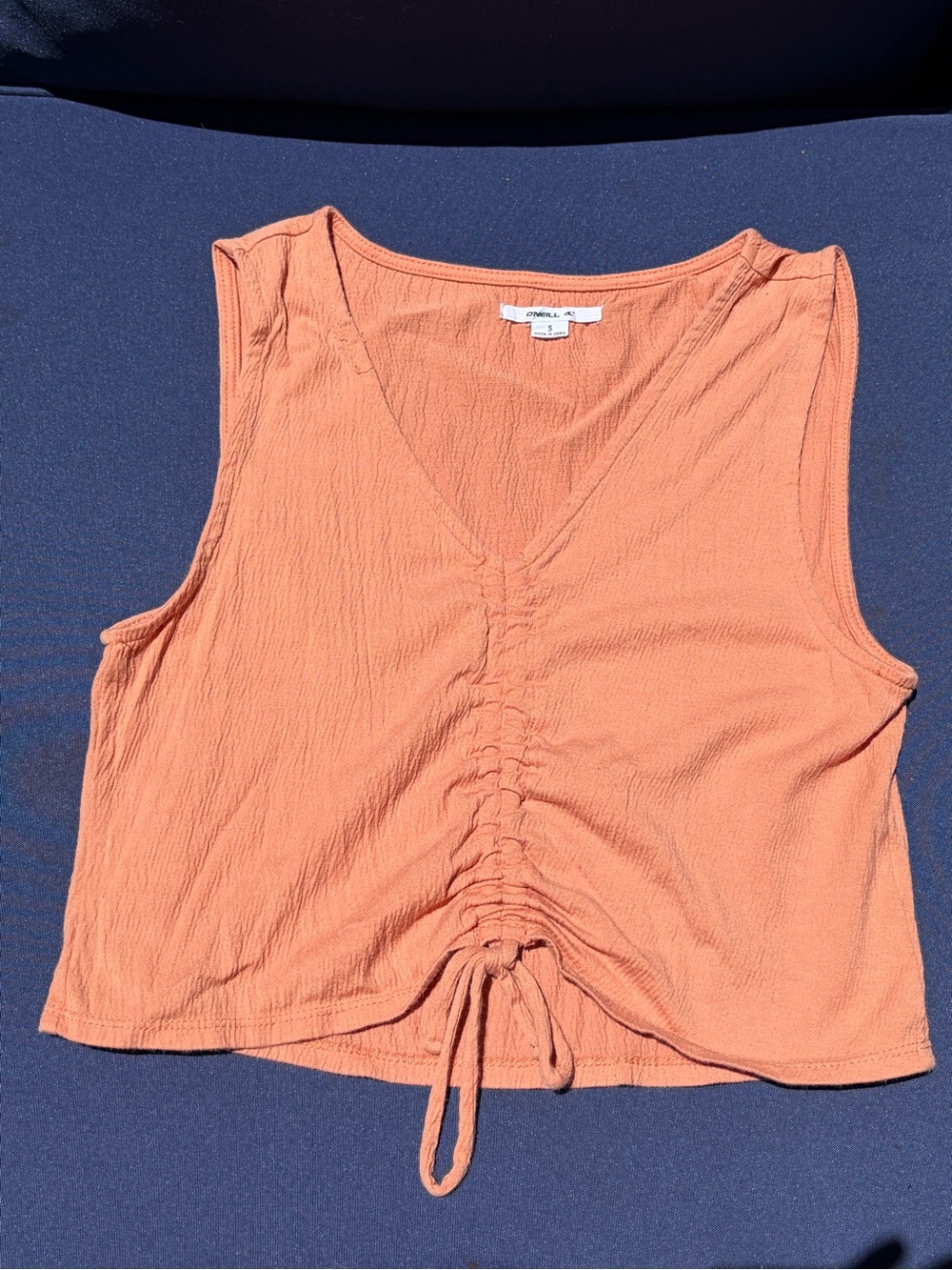 O'Neill Barkley ruched top- Coral